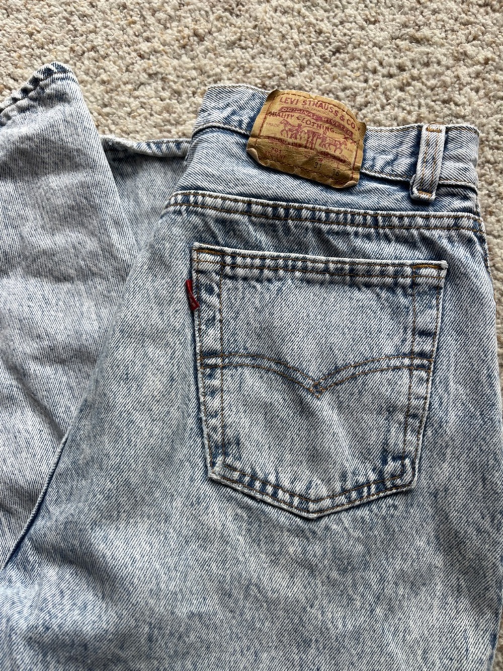 Vintage Levi’s 701 Student Acid Wash